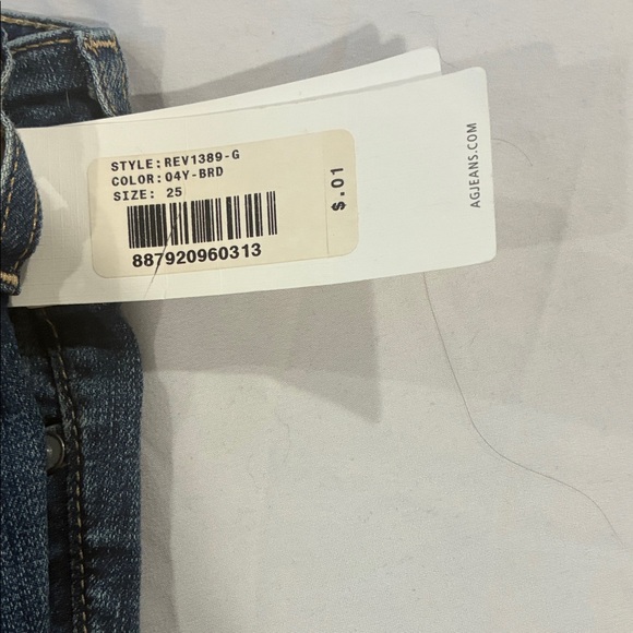 AG Adriano Goldschmied Indigo Cropped Jeans - Picture 3 of 3